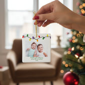 Foto van Cute Brother's First Kerstlampjes Keramisch Ornament