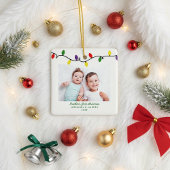 Foto van Cute Brother's First Kerstlampjes Keramisch Ornament