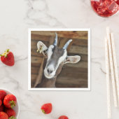 Foto van Cute Brown en White Goat Servet (Insitu)