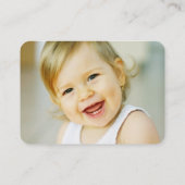 Foto van Cute Cartoon Giraffe Colorful Kind Contactkaartje (Achterkant)