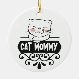 Foto van Cute Cat mama dierenvriend Keramisch Ornament