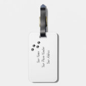 Foto van Cute Companion Animal Bagagelabel (Achterkant verticaal)