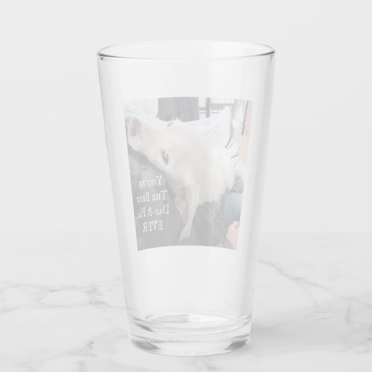 Foto van Cute Dog Best Dad en Pal Ever Glas (Achterkant)