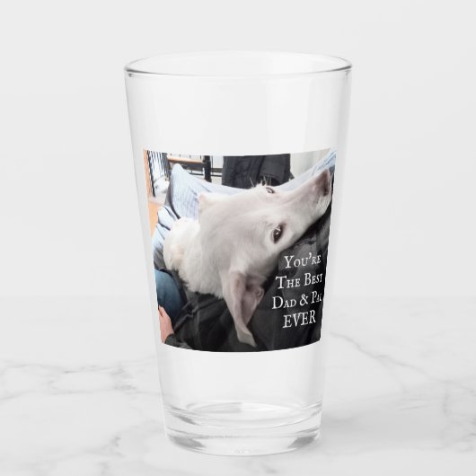 Foto van Cute Dog Best Dad en Pal Ever Glas (Voorkant)