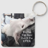 Foto van Cute Dog Best Dad en Pal Ever Sleutelhanger (Achterkant)