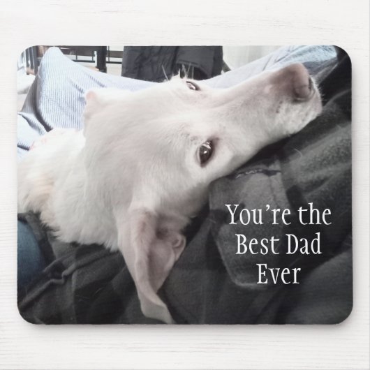 Foto van Cute Dog Best Pap Ever Muismat (Voorkant)