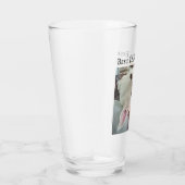 Foto van Cute Dog Beste pap, ooit blauw Denim Glas (Rechts)