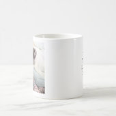 Foto van Cute Dog Beste pap, ooit blauw Denim Koffiemok (Center)