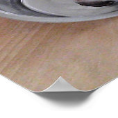 Foto van Cute Dog Drink Water Motivatie Post Poster (Hoek)