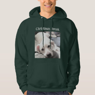 Foto van Cute Dog Kerstbreak Green Hoodie