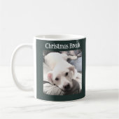 Foto van Cute Dog Kerstbreak Green Koffiemok (Links)