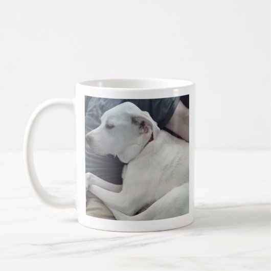 Foto van Cute Dog met Best Friend Dad Coffee Mok (Links)