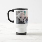 Foto van Cute Dog met Green Scarf Chilling Reisbeker (Links)