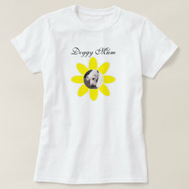 Foto van Cute Dog op -gele mam T-shirt
