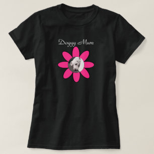 Foto van Cute Dog op warmroze ventilator T-shirt
