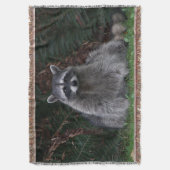 Foto van Cute Forest Raccoon Wildlife Deken (Voorkant Verticaal)