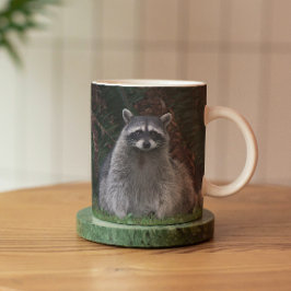 Foto van Cute Forest Raccoon Wildlife Mok