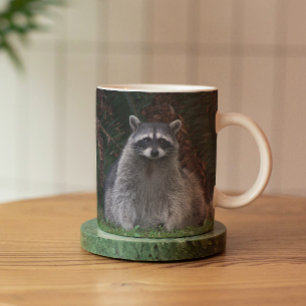 Foto van Cute Forest Raccoon Wildlife Mok