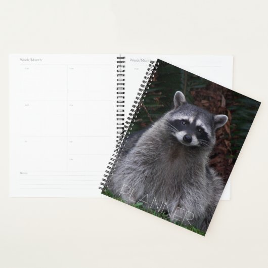 Foto van Cute Forest Raccoon Wildlife Planner (Display)