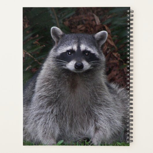 Foto van Cute Forest Raccoon Wildlife Planner (Achterkant)