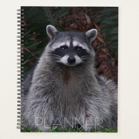 Foto van Cute Forest Raccoon Wildlife Planner (Voorkant)