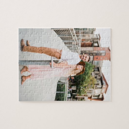 Foto van Cute Fun Couple van 8x10 Legpuzzel (Horizontaal)