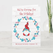 Foto van Cute Fun Rustic Wreath Feestdagen Kaart (Voorkant)