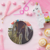 Foto van Cute Goat Long Ears Papieren Bordje (Feest)
