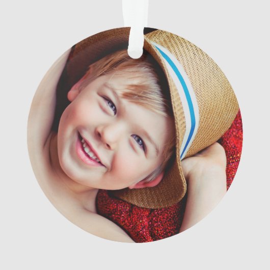 Foto van Cute Kerstmis Elf Monogram Holiday Kind Ornament (achterkant)