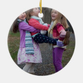 Foto van Cute Kerstmis Keramisch Ornament (Achterkant)