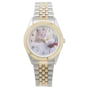 Foto van Cute Kerstmis Kitten Horloge