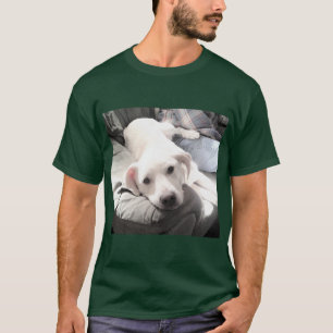 Foto van Cute Labrador Retriever Mix Dog met papa T-shirt