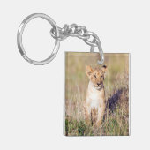Foto van Cute lion cub in Afrika Sleutelhanger (Voorkant Links)