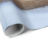 Foto van Cute Little Fox gekrompen in Winter Cadeaupapier (Rol Hoek)