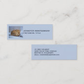 Foto van Cute Little Fox gekrompen in Winter Mini Visitekaartje (Voorkant / Achterkant)