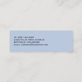 Foto van Cute Little Fox gekrompen in Winter Mini Visitekaartje (Achterkant)