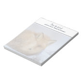 Foto van Cute Little Fox gekrompen in Winter Notitieblok (Linkerzijde)