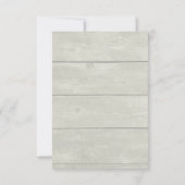 Foto van Cute Little Fox gekrompen in Winter Save The Date (Achterkant)