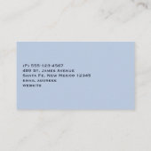 Foto van Cute Little Fox gekrompen in Winter Visitekaartje (Achterkant)