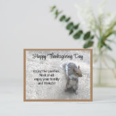 Foto van Cute Little Squirrel met Fluffy Tail Feestdagenkaart (Staand voorkant)