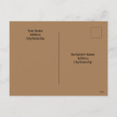 Foto van Cute Little Squirrel met Fluffy Tail Feestdagenkaart (Achterkant)