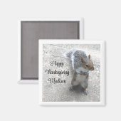 Foto van Cute Little Squirrel met Fluffy Tail Magneet (Voorkant / Achterkant)