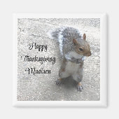 Foto van Cute Little Squirrel met Fluffy Tail Magneet (Voorkant)