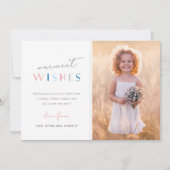 Foto van Cute Modern Holiday Feestdagenkaart (Voorkant)