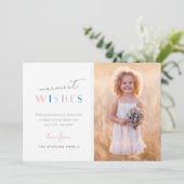 Foto van Cute Modern Holiday Feestdagenkaart (Staand voorkant)