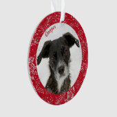 Foto van Cute Pet Puppy Dog Holiday Ornament (voorkant)