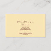 Foto van Cute Pet Sitter Guinea Pig Visitekaartje (Achterkant)