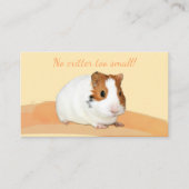 Foto van Cute Pet Sitter Guinea Pig Visitekaartje (Voorkant)
