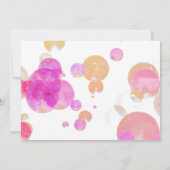 Foto van Cute Pink Bubbles Girly Kind Birthday Kaart (Achterkant)