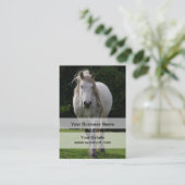 Foto van Cute pony Visitekaartje (Staand voorkant)